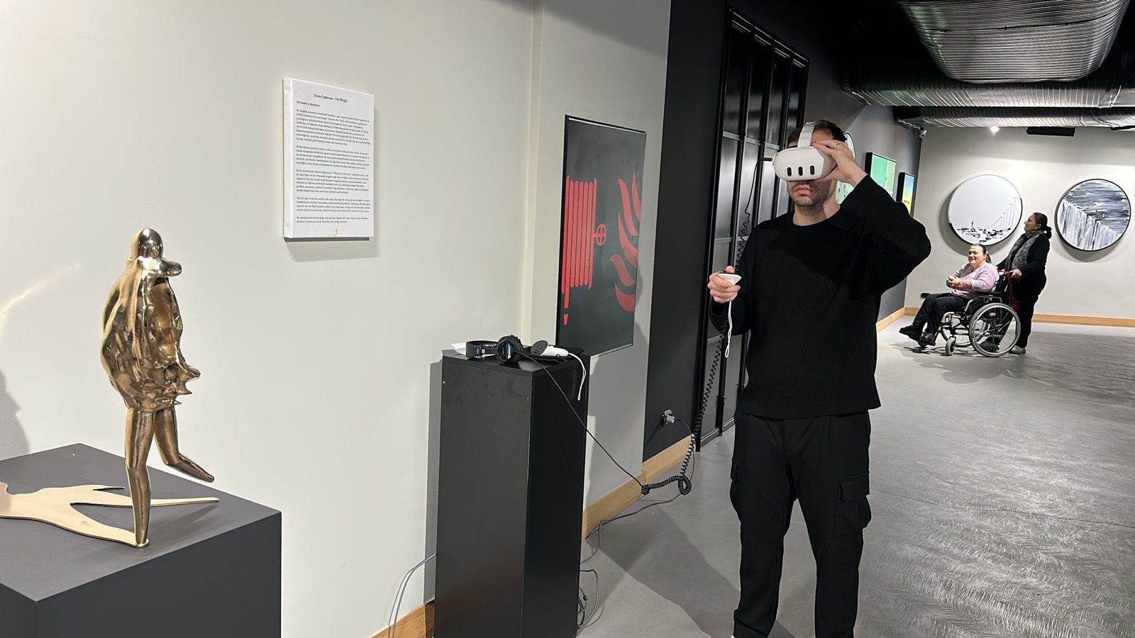The Golden Boy VR installation at Loft Art Istanbul as part of Requiem for Shadows